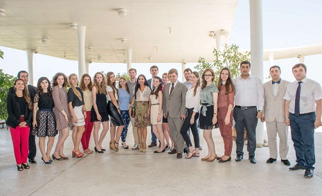Vice-president of Heydar Aliyev Foundation Leyla Aliyeva meets Russian students
